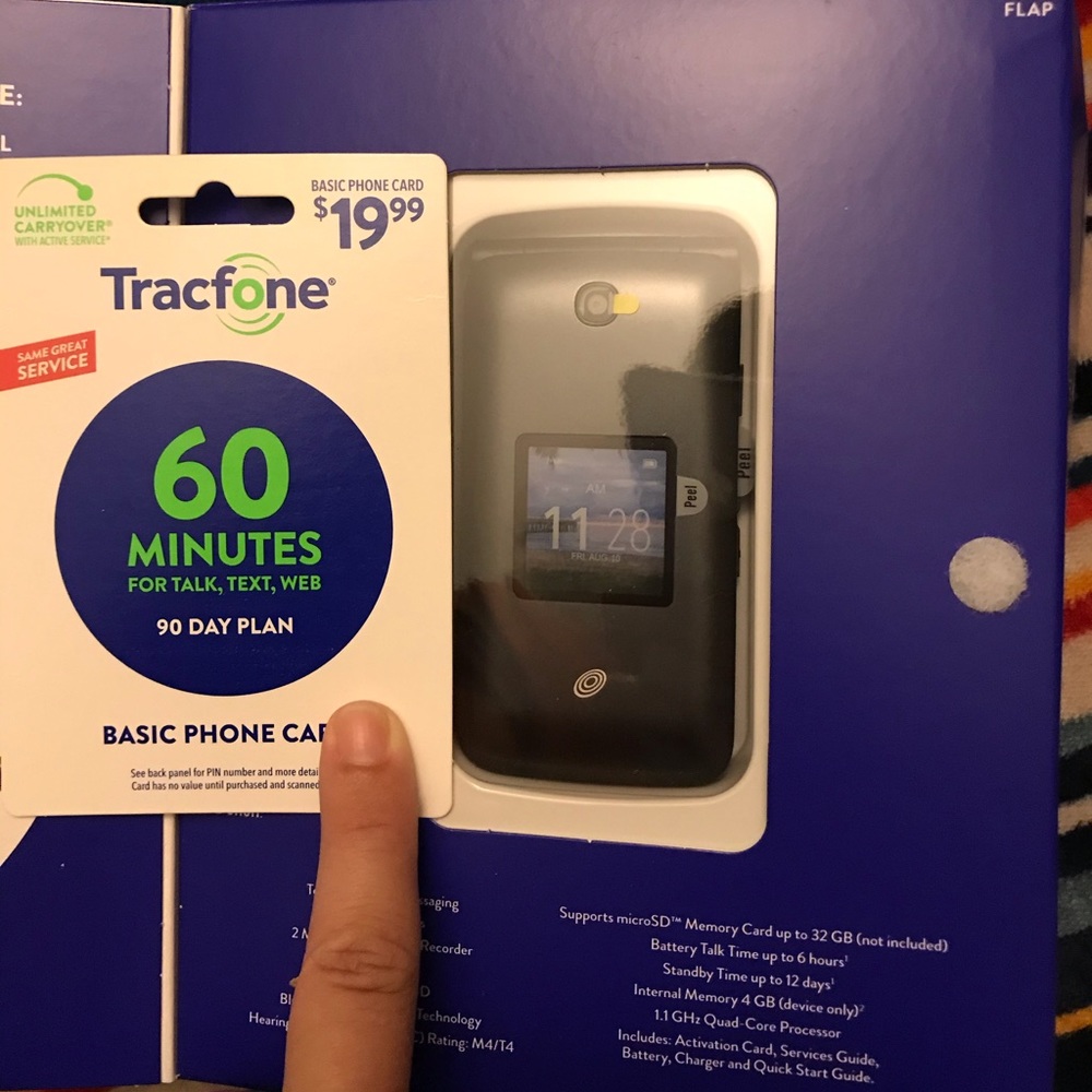 Flip phone with free minutes
